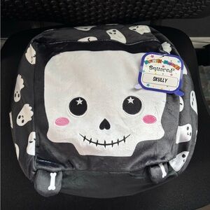 Moosh-Moosh Squared 2 Plush Buddies 10" Skully With Ghosts Halloween New w/ Tags